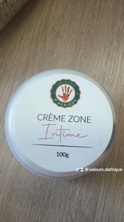Crème zone intime